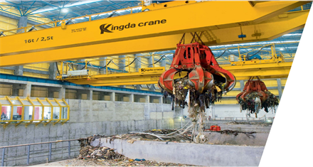 Kingda crane waste-handling-grab-crane